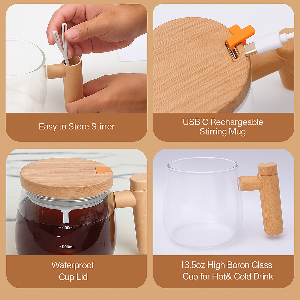 AuraBlend™ Electric Self-Stirring Mug